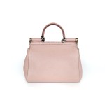 Dolce & Gabbana Sicily Grainy Leather Top Handle Crossbody Bag